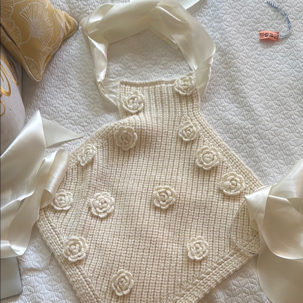 For Love And Lemons Cream Knit Top